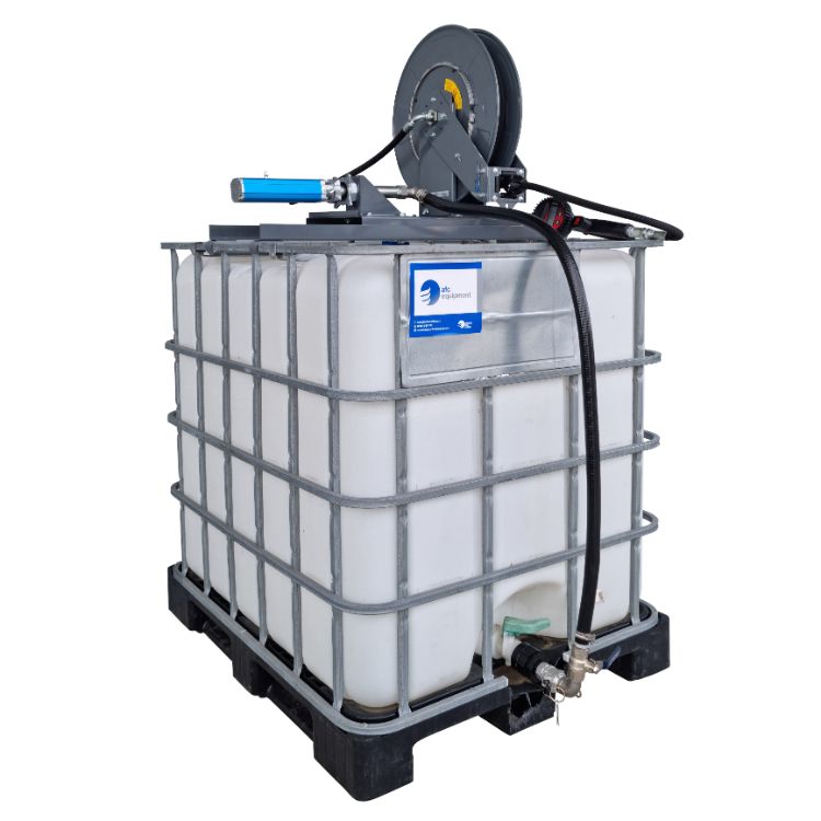 3:1 IBC Top Mount Oil Pump Kit with 15m Hose Reel & Meter Gun