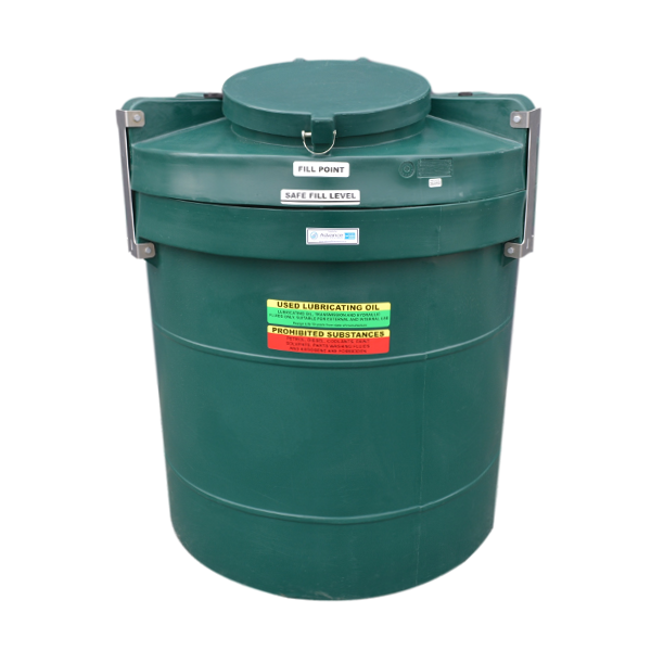Plastic Bunded Waste Oil Tank, 1000L – A rain resistant tank & bund with accompanying joining brackets, which meets New Zealand standards for waste oil storage. This model has a 1,000L capacity.