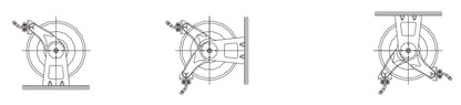 LUBE PRO Professional Air/Water Hose Reel 3/8"x15m