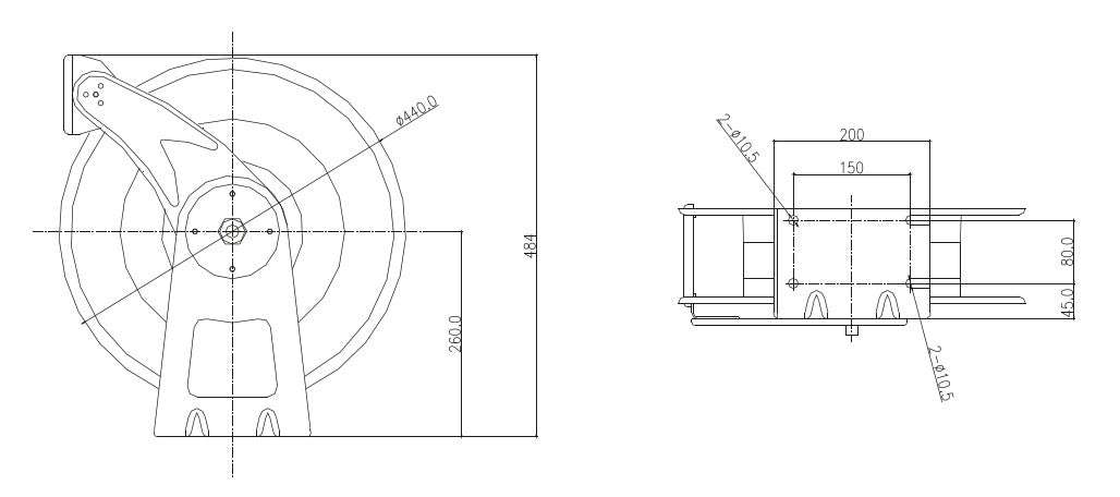LUBE PRO Professional Air/Water Hose Reel 1/2"x15m