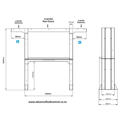 ORION Reel Services Stand - for up to 6 reels