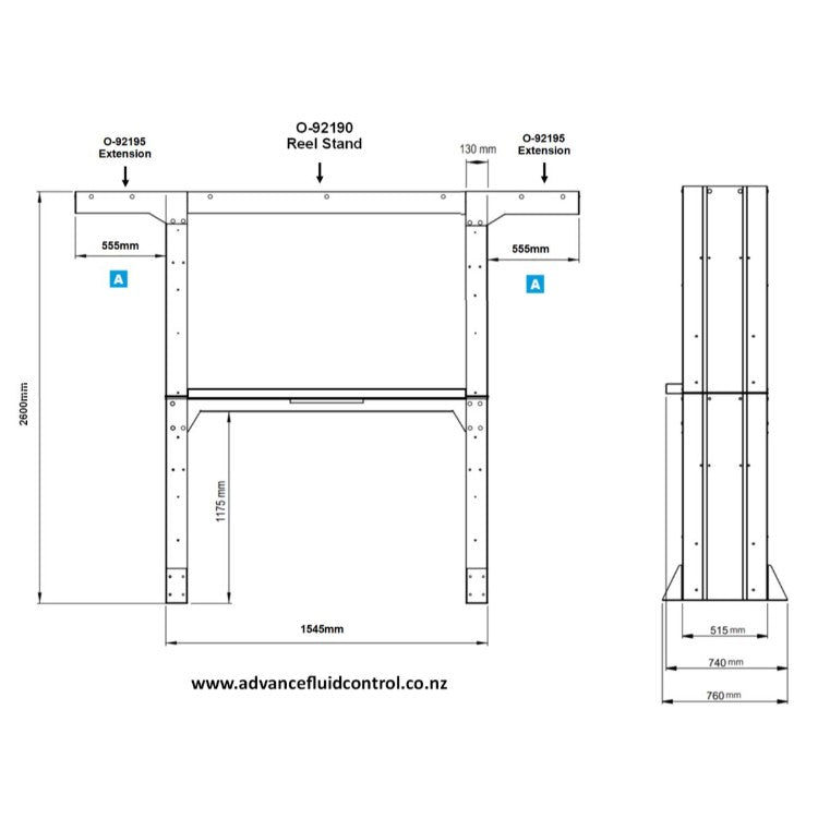 ORION Reel Services Stand - for up to 6 reels